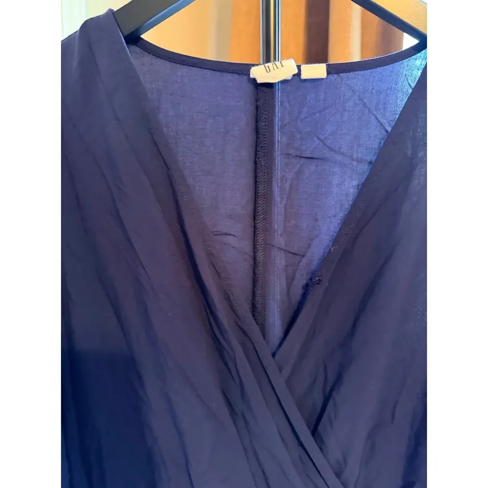 3 for $9 Gap super soft navy blue dress light v neck S
